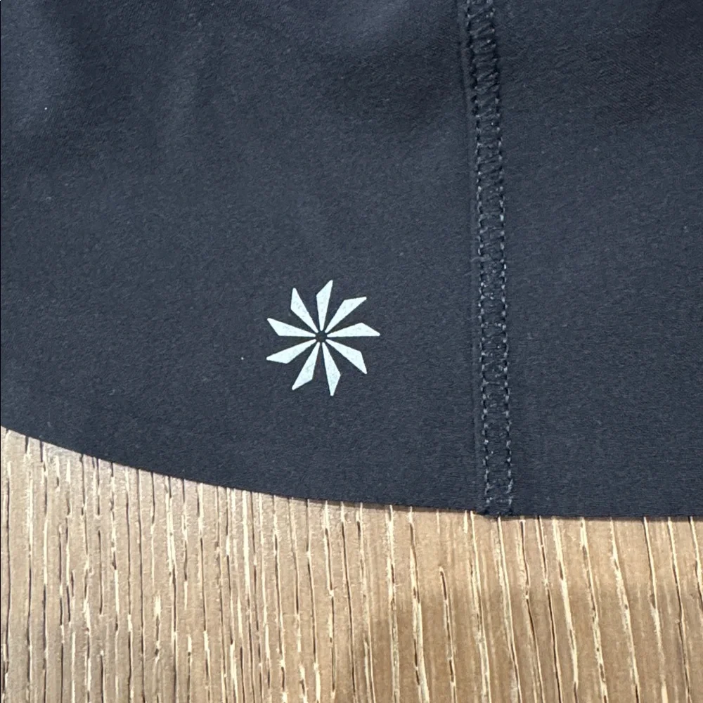 Athleta Run With It 14” Black Skort Size M Athletic Tennis Golf Skirt Shorts - Picture 6 of 8